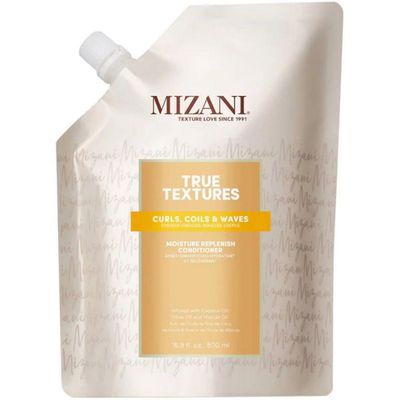 Mizani True Textures Moisture Replenish Conditioner | Moisturizes &amp; Defines Curls | Silicone &amp; Paraben-Free | for Curly Hair | 16.9 Fl Oz