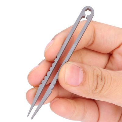 Portable Tweezers, Titaniums Alloy Tweezers, Stainless Steel Tweezers for Fixing Various Small Parts