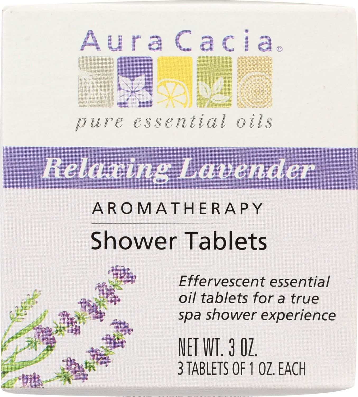 Aura Cacia Shower Relaxing Tablets, Lavender, 3 Ounce