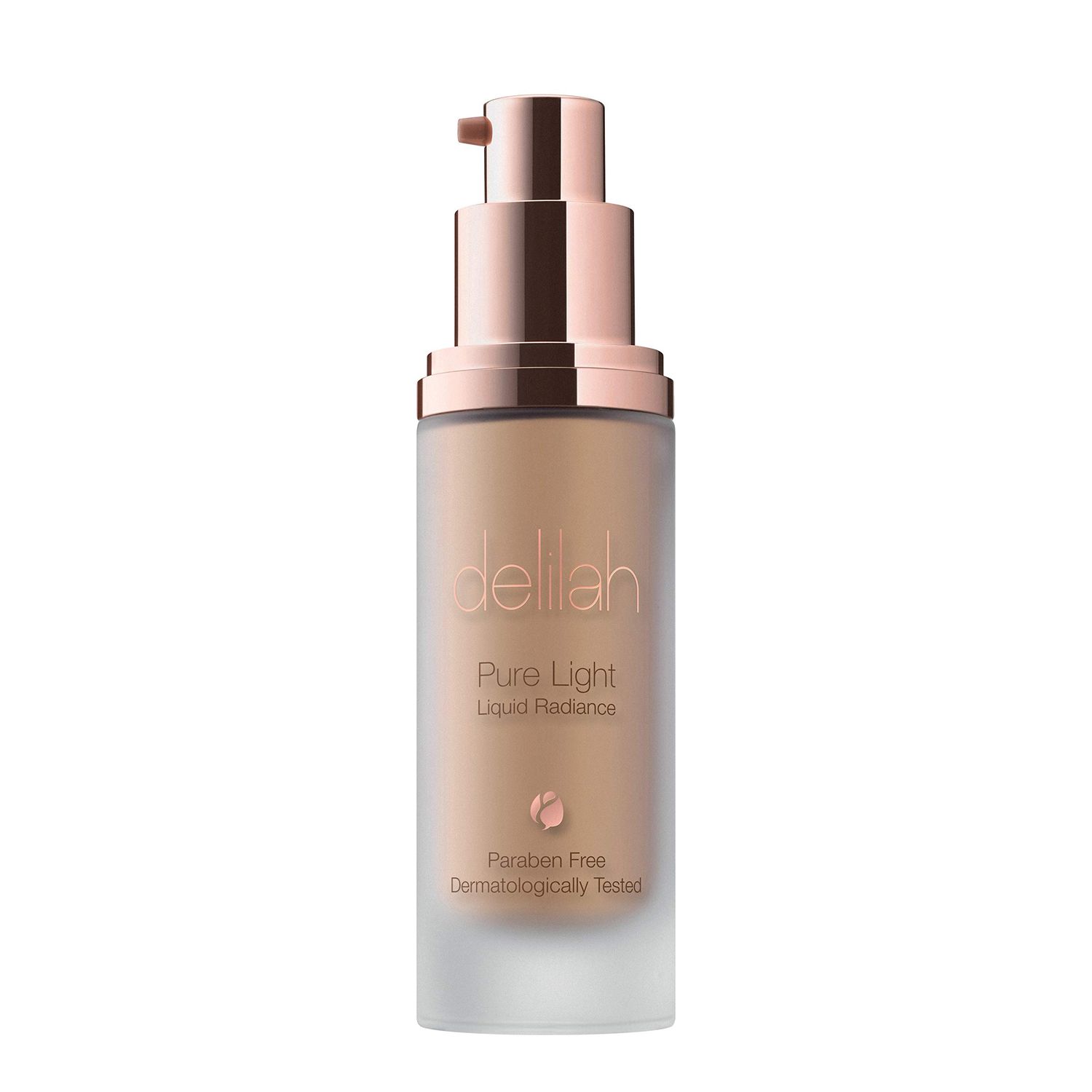 delilah - Pure Light Liquid Radiance Illuminator - Halo - Flawless Finish - Radiant Glow - Brightens &amp; Evens Skin Tone - Blurs Dark Spots - With Vitamin E - 30 ml / 1.01 Oz