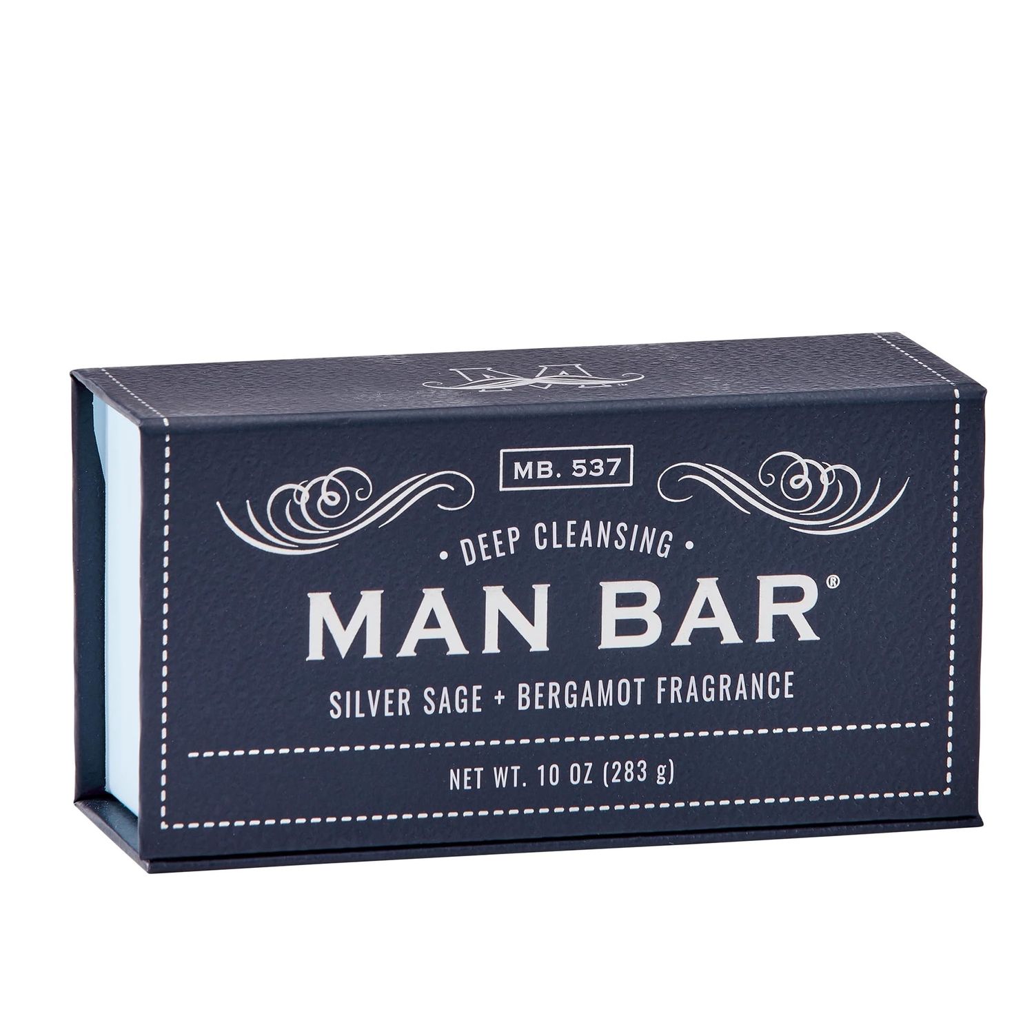 San Francisco Soap Company Deep Cleansing Man Bar, Silver Sage &amp; Bergamot, 10 Ounce