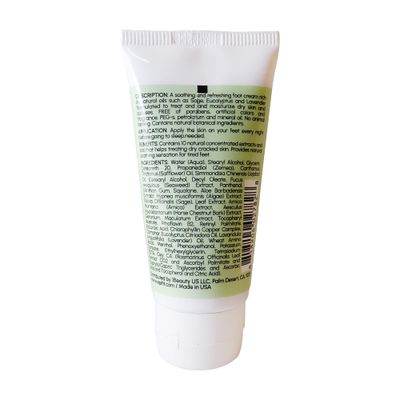 Epifit Aromatherapy All Natural Moisturizer Foot Cream with Rosemary Lavender Eucalyptus Sage and Seaweed 2 Ounces