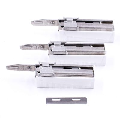 Parkers Injector Razor Blades, 60 COUNT, Fits all Modern and Vintage Injector Razors - Made in the USA - Compatible with Injector Razors from Schick, Pal, Gem, Supply, Personna, Parker and More