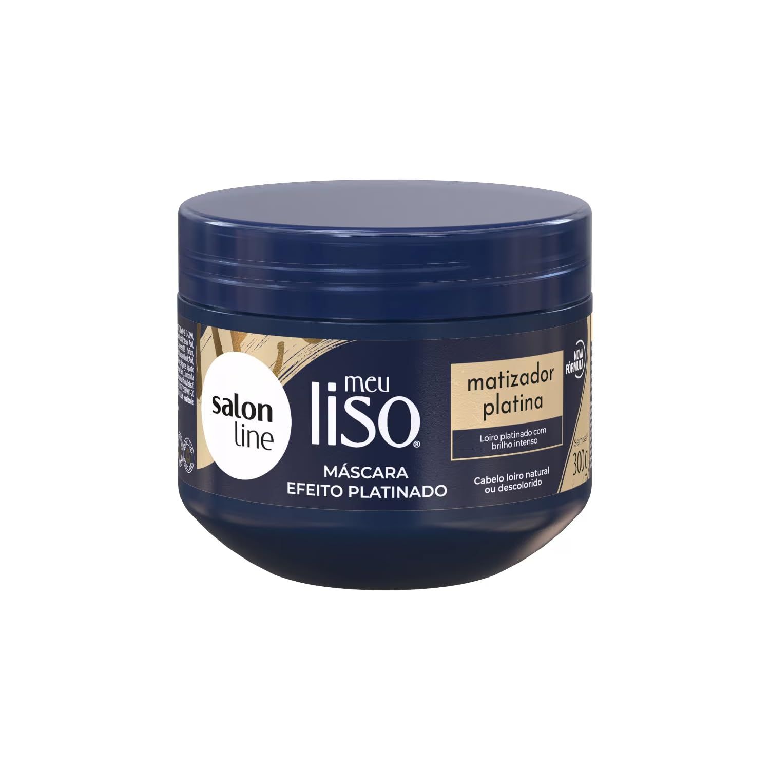 Salon Line - Linha Meu Liso (Matizador) - Mascara Platina 300 Gr - (My Straight (Brassiness) - Platinum Mask Net 10.58 Oz)
