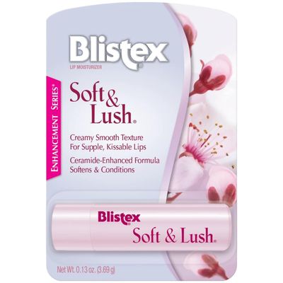 Blistex Soft &amp; Lush Lip Protectant, 0.13 Ounce Tube - Softens &amp; Conditions, Creamy Smooth Texture, Hydrating Lip Balm, Daily Lip Hydration,