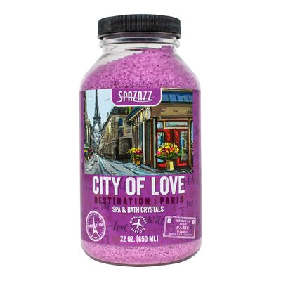 Spazazz SZCPA SPZ-301 Paris City of Love Destination Crystals Container, 22 oz. Aromatherapy, 1.38 Pound (Pack of 1), Fuscia