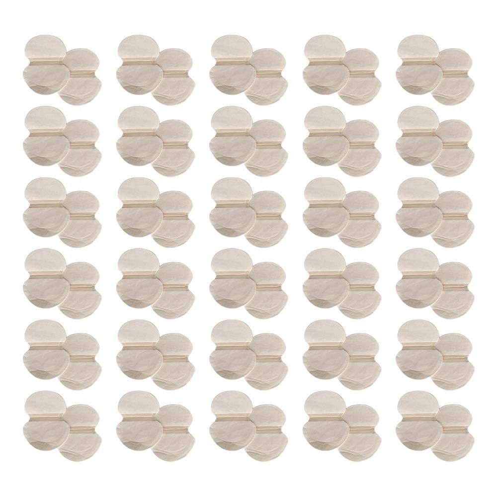 Wide Disposable Underarm Liner Pads (30 Pairs, 4.5 wide) - Wicks Moisture for Underarm Perspiration, Keeps you Dry &amp; Stain-free