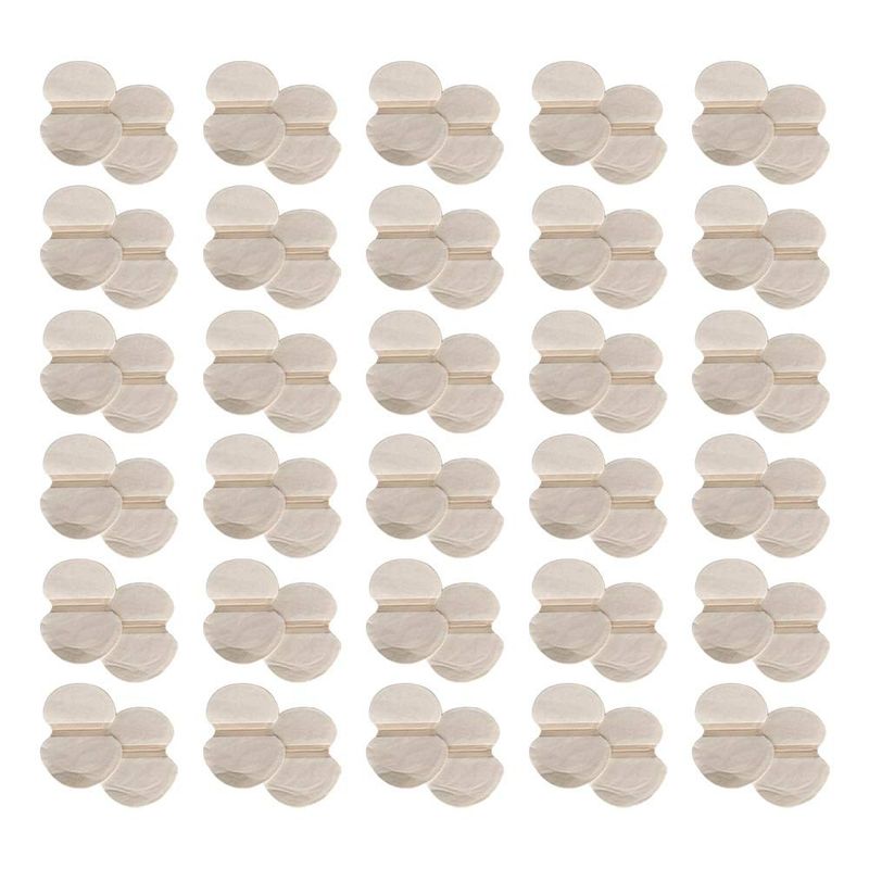 Wide Disposable Underarm Liner Pads (30 Pairs, 4.5 wide) - Wicks Moisture for Underarm Perspiration, Keeps you Dry &amp; Stain-free