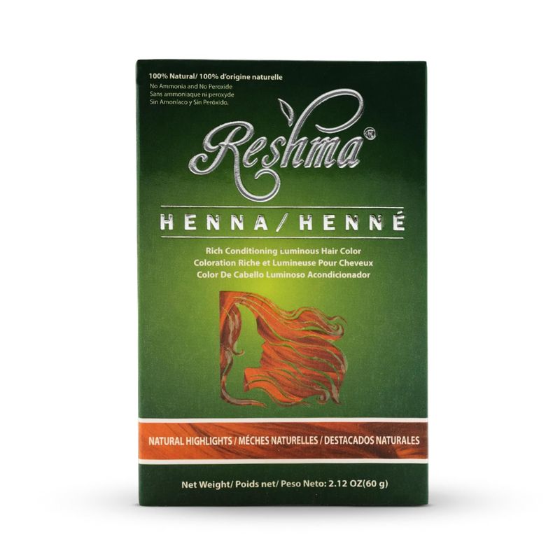 Reshma Beauty Henna Hair Color | 100% Natural, For Soft Shiny Hair | Henna Hair Color, Gray Coverage| Ayurveda Hair Products (Highlights, Pack Of 1)