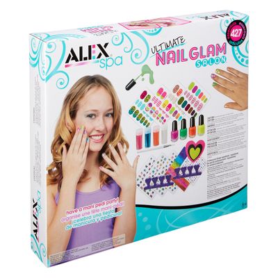 Alex Spa Ultimate Nail Glam Salon Kit Girls Fashion Activity