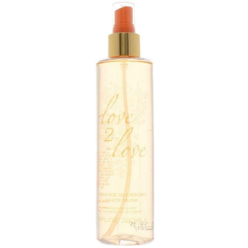 Love2Love Orange Blossom + White Musk Fragrance Mist, 8 fl oz