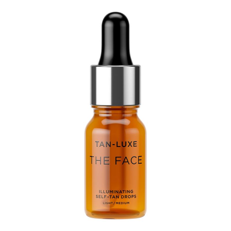 TAN-LUXE The Face Mini - Illuminating Self-Tan Drops to Create Your Own Self Tanner, 10ml - Cruelty &amp; Toxin Free - Light/Medium