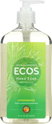 Earth Friendly Pl966406 Hand Soap Lemon Grass 17 Oz. 6 Pack