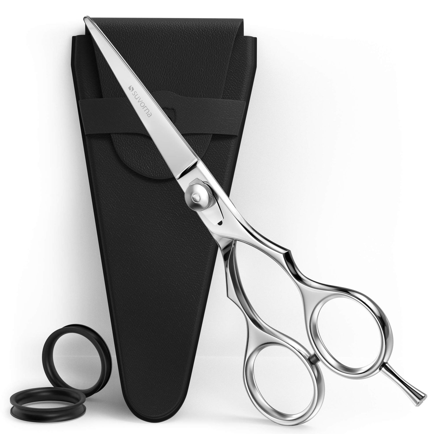 Suvorna Hair Scissors - Shears for Hair Cutting - Hair Cutting Scissors Professional- Scissors for Barbers, Salons, Hairdressers - Made of 6.5&quot; Japanese Stainless Steel and Extremely Razor Sharp Edge.