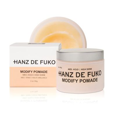 Hanz de Fuko Modify - Premium Mens Hair Styling Pomade with Medium Hold &amp; High Shine Finish, 2oz
