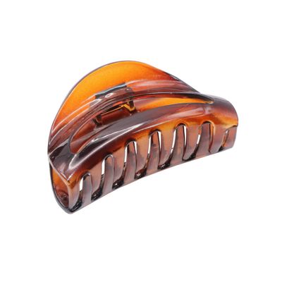 Parcelona French Vrille Small Tortoise Shell 2 3/4&quot; Celluloid No Slip Grip Sturdy Claw Clips Jaw Hair Clips Claw Clamp Clutcher for Women and Girls, Made in France