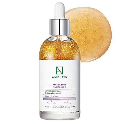 CORANA AMPLE:N Peptide Shot Serum - Anti-Aging Face Serum with Peptide Threads to Minimize Wrinkles and Improve Firmness - Peptide Serum to Lift Sagging Skin - Visibly Plump, 3.38 fl. oz.