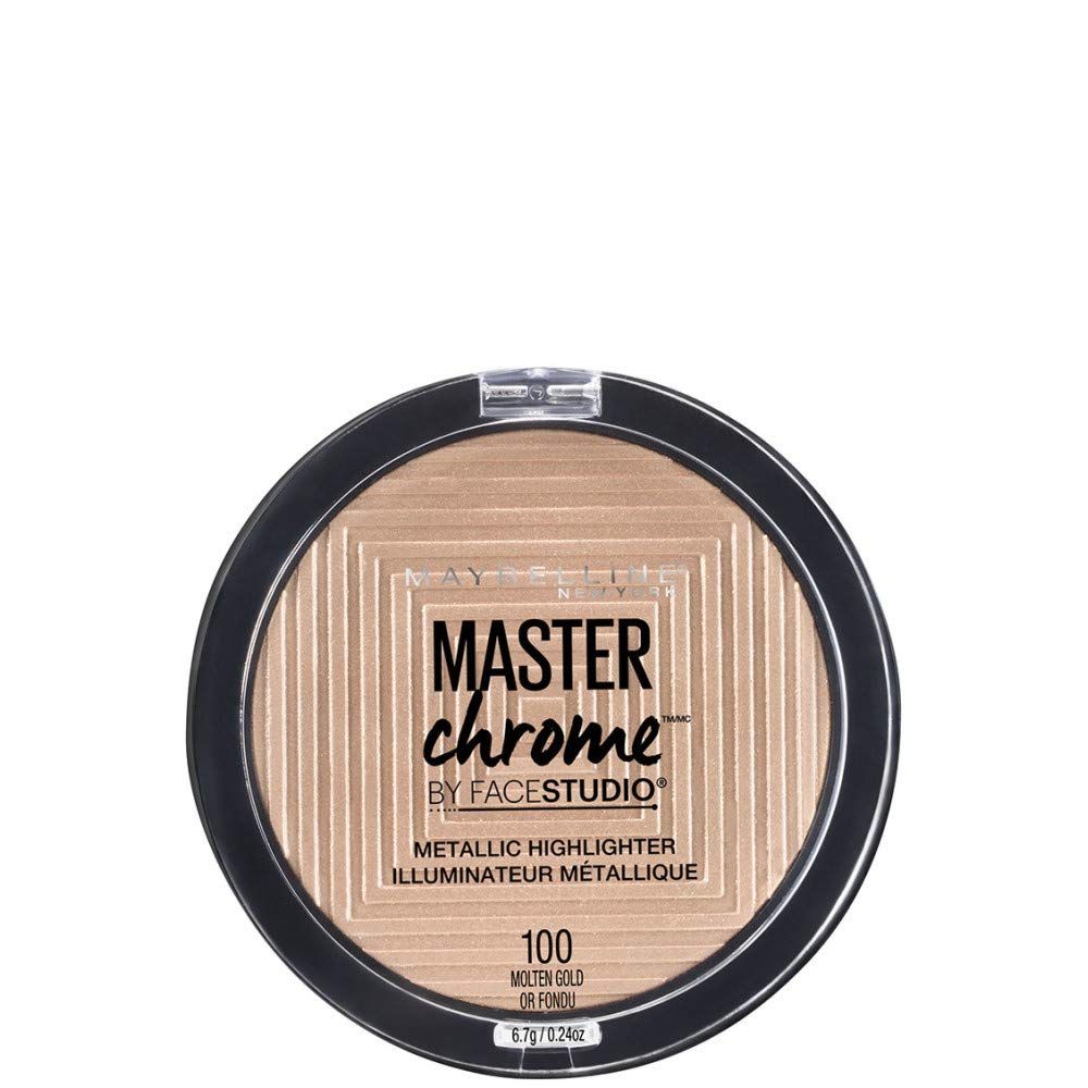Maybelline Master Chrome Highlighting Powder 100 Molten Gold 8g