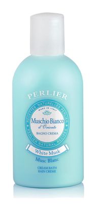 Perlier White Musk Bath Cream - Natural &amp; Calming Aromatherapy Bubble Bath For Women And Men - Rich Foaming Formula Provides Deep Moisturization And Hydration For All Skin Types (16.9 Fluid Oz.)