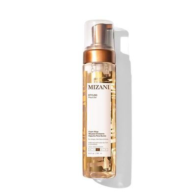 Mizani Styling Foam Wrap | Balances Hydration, Shine &amp; Hold | with Shea Butter | Paraben-Free | for Curly Hair | 8.5 Fl Oz