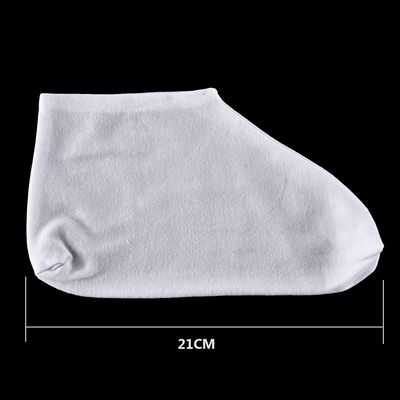3 Pairs Cotton Moisturizing Socks Cosmetic Therapy Socks Lotion Socks Spa Overnight Absorbing Socks for Dry Cracked Feet White Moisture Enhancing Socks for Women and Men