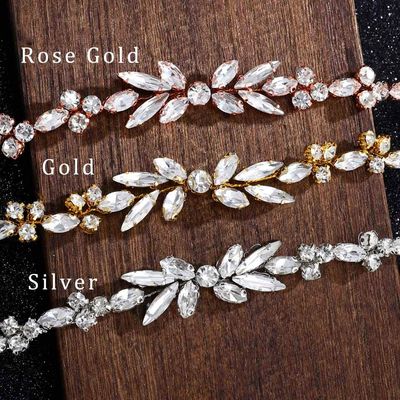 Unicra Wedding Crystal Hair Combs Bridal Headpieces Wedding Hair Accessories for Brides (Gold)