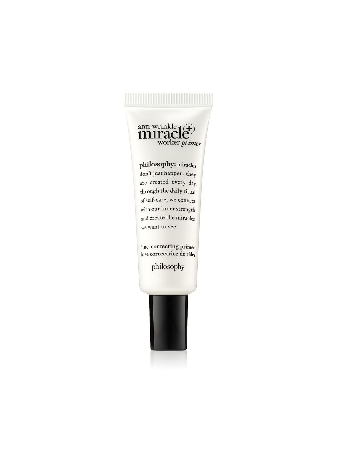 philosophy anti-wrinkle miracle worker line-correcting face primer - with vitamin C &amp; coconut oil - fills in lines and smooths skin for even makeup application - 0.9 fl oz.