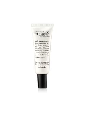 philosophy anti-wrinkle miracle worker line-correcting face primer - with vitamin C &amp; coconut oil - fills in lines and smooths skin for even makeup application - 0.9 fl oz.