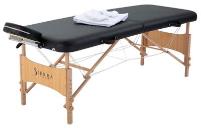 SIERRA COMFORT All-Inclusive Portable Massage Table (Black), SC-901, 27.95&quot;D x 72.05&quot;W x 33.07&quot;H