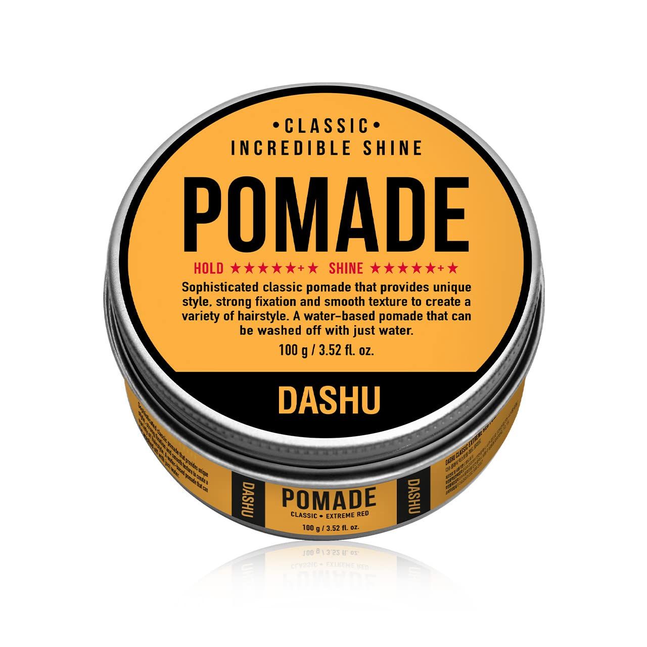 DASHU Classic Incredible Shine Pomade 3.5oz - Strong Hold &amp; High Shine for Hairstyling