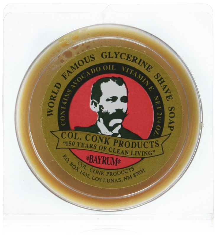 Colonel Conk Bay Rum Shaving Soap 2.25 Ounce (Pack of 3)