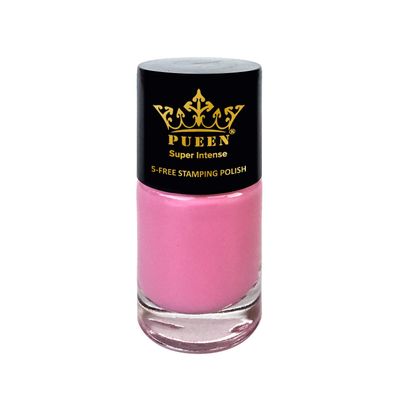 PUEEN Super Intense Nail Polish for Nail Stamping Big 5-Free Formula Nail Color Lacquer (808 - Sweet Pink)-BH000500