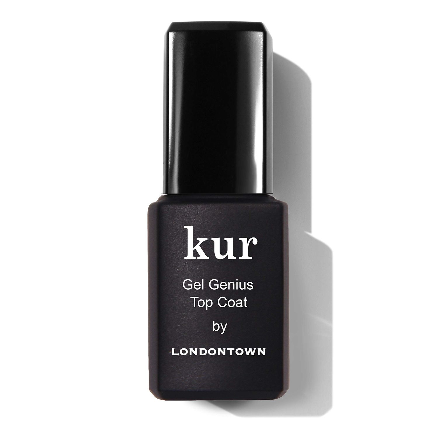 LONDONTOWN Kur Gel Genius Quick Dry Top Coat, Vegan, Cruelty &amp; Paraben Free, Clear, 0.4 Fl Oz, Packaging may vary