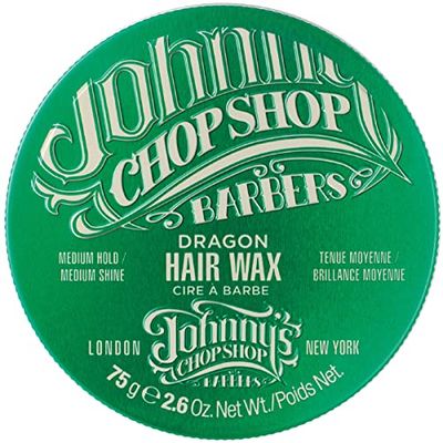 Johnny&#39;s Chop Shop Men&#39;s Hair Dragon Wax Medium Hold, Medium Nautral Shine, Non Greasy 2.6 oz (Pack of 1)