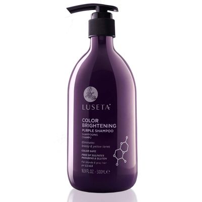 Luseta Purple Shampoo for Women - Blonde, Grey, Color Treated, Curly and Damaged Hair - 16.9oz, Sulfate &amp; Paraben Free