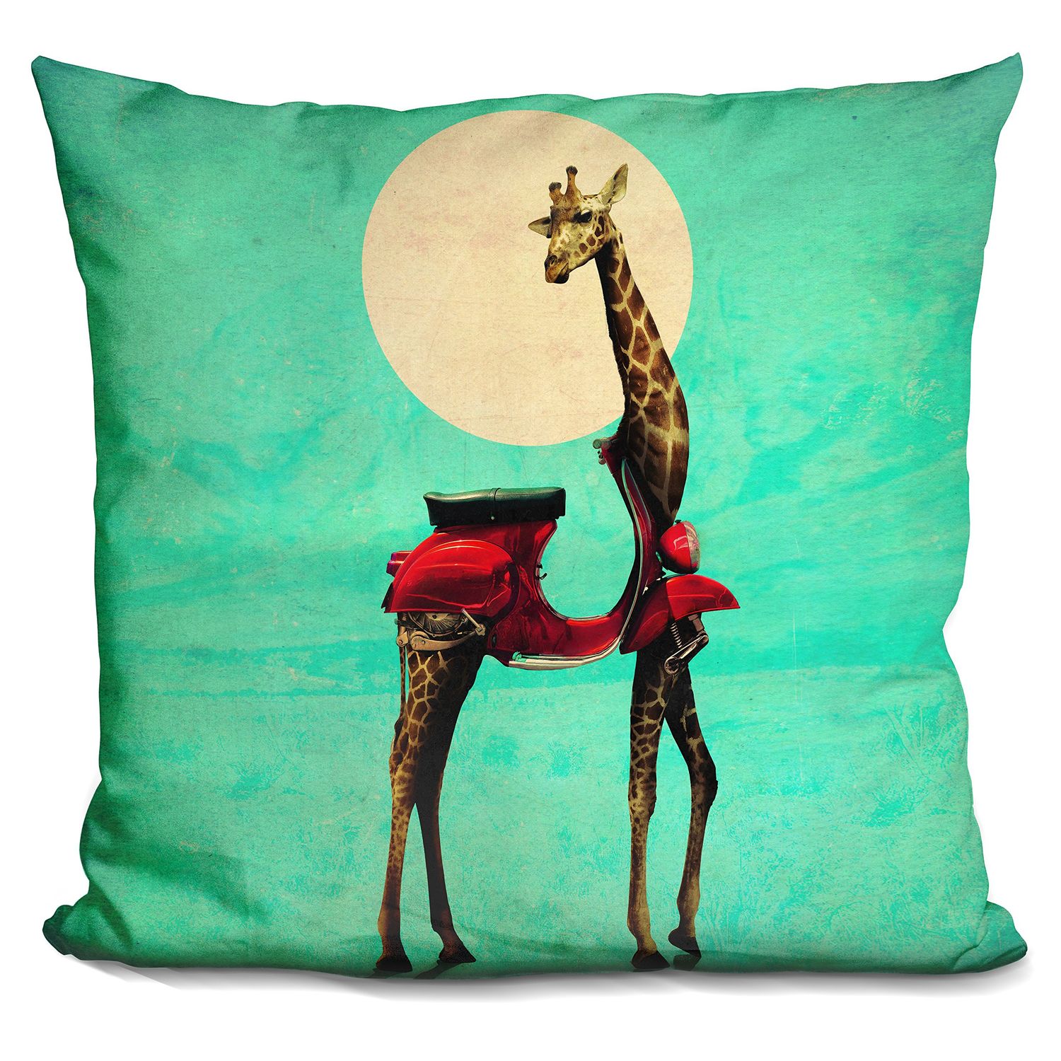 LiLiPi Giraffe 6000 Sq Decorative Accent Throw Pillow