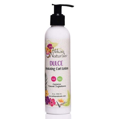 Alikay Naturals Dulce Hydrating Curl Lotion Natural Kokum Butter, Silk Amino Acid &amp; Argan Oil 8 Ounce