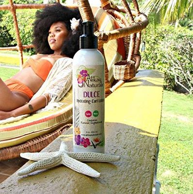 Alikay Naturals Dulce Hydrating Curl Lotion Natural Kokum Butter, Silk Amino Acid &amp; Argan Oil 8 Ounce