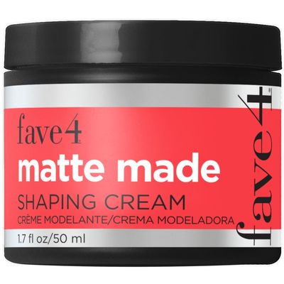 fave4 hair Matte Made Shaping Cream for Men, Lightweight Pomade Finish for Styling, 1.7 fl oz