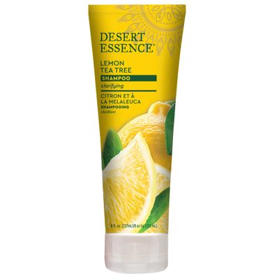 Desert Essence Lemon Tea Tree Shampoo - 8 Fl Ounce - Removes Excess Oil - Revitalizes Scalp - Strengthens &amp; Protects Hair - Maca Root Extract - Soft, Smooth &amp; More Manageable