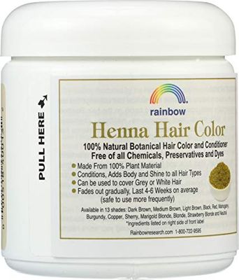 Rainbow Research Henna Hair Color and Conditioner Persian Light Brown, 4 Ounce