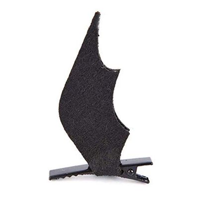 Aeyistry 1 Pair Halloween Bat Wings Hair Clips,Devil Wing Hair Barrettes Horror Hairpins for Cosplay(Black)