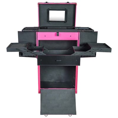 SHANY REBEL Series - Pro Makeup Artists Multifunction Cosmetics Trolley Train Case - Large - Cheer power