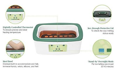 Clean + Easy Digital Paraffin Spa w/ 6 lbs Peach Paraffin