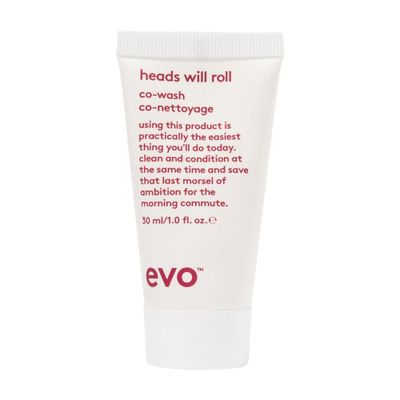 EVO Heads Will Roll Cleansing Conditioner for Curly Hair - Moisturizing Curl Defining &amp; Frizz Eliminating - Travel Size, 30ml / 1.01fl.oz