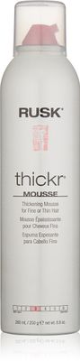 RUSK Designer Collection Thicker Thickening Mousse for Fine or Thin Hair, 8.8 Oz, Thickening Mousse that Provides Body, Texture, and Hold Without Buildup
