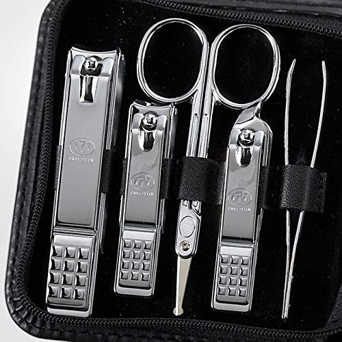 Korean Nail Clippers! World No. 1 Three Seven (777) Travel Manicure Pedicure Grooming Kit Nail Clipper Set (11 PCs). MADE IN KOREA, Since 1975
