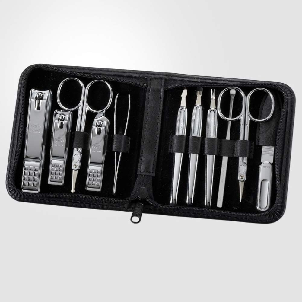 Korean Nail Clippers! World No. 1 Three Seven (777) Travel Manicure Pedicure Grooming Kit Nail Clipper Set (11 PCs). MADE IN KOREA, Since 1975