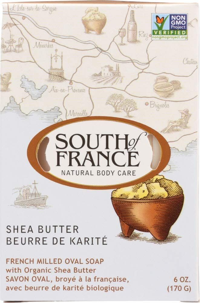 South of France Shea Butter Bar Soap 6 Ounce (Pack of 8 bars)