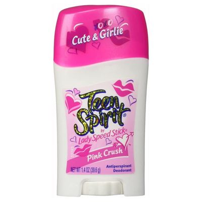 Teen Spirit Anti-Perspirant Deodorant Stick, Pink Crush 1.40 oz (Pack of 4)